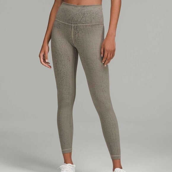 Lululemon Wunder Train High-Rise Tight 25" in Thread Dye Rover Black Size 12 - Picture 2 of 8